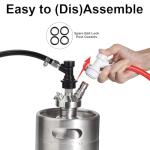 MRbrew Ball Lock Disconnect Set with Hose Clamps