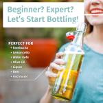 Set of 6 Otis Swing Top Glass Bottles