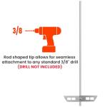 Stainless Steel 18" Degassing Stirrer for Homebrewing