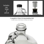 1 Gallon Glass Fermenting Jug with Handle Set