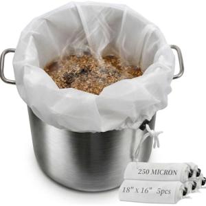 5-Pack Reusable Brew Bags for Home Brewing