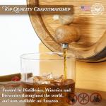 Mini Oak Barrel Dispenser with Chalkboard Front