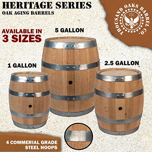 Heritage Series 1 Gallon Oak Aging Barrel