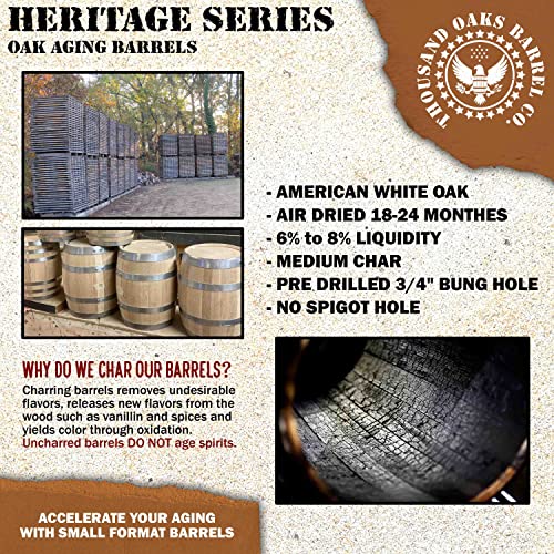 Heritage Series 1 Gallon Oak Aging Barrel