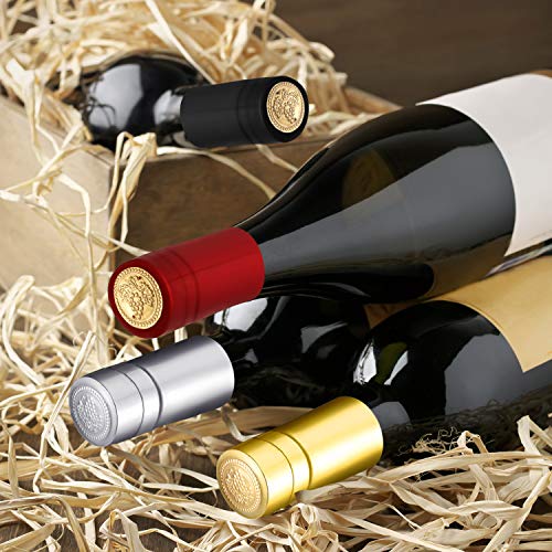 200 Pcs PVC Wine Bottle Heat Shrink Capsules