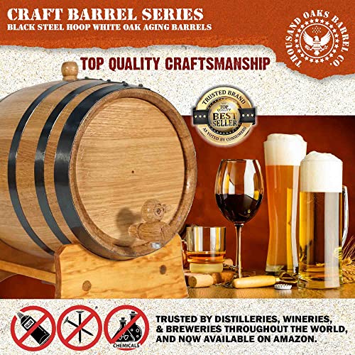2L Oak Aging Barrel with Stand and Spigot