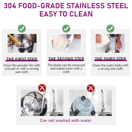 High-Speed 550g Electric Grain Mill Grinder