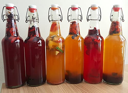 Deluxe Kombucha Starter Kit with SCOBY and Bottles