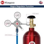 Kegco Chrome Draft Beer Regulator KC LH-542