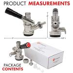 Kegco D System Black Keg Coupler