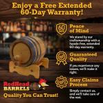 2L Premium Oak Barrels for Aging Whiskey & Wine