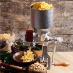 Colombian Manual High-Hopper Grain Grinder - Silver