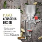 Colombian Manual High-Hopper Grain Grinder - Silver