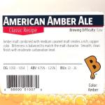 DIY American Amber Homebrew Beer Kit