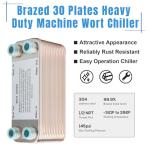 FERRODAY 30 Plate Stainless Steel Wort Chiller