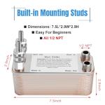 FERRODAY 30 Plate Stainless Steel Wort Chiller