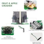 7L Stainless Steel Fruit and Apple Crusher