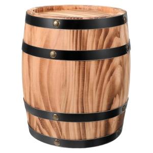 Vintage Wood Wine Barrel Planter and Decor