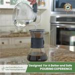 12-Cup Borosilicate Glass Whistling Tea Kettle