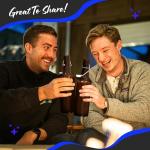 Amber Swing Top Glass Bottles 16oz 12 Pack