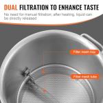 5 Gallon Stainless Steel Brew Kettle with Filter