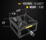 Concord 12" Single Propane Burner - 100,000 BTU