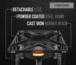 Concord Deluxe 200,000 BTU Portable Propane Burner