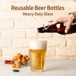 6 Pack Swing Top Glass Beer Bottles 16 Oz