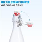 2 Pack 16oz Swing Top Bottles for Home Brewing