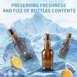 6 Pack Swing Top Glass Beer Bottles 16 Oz