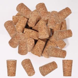 25 Pack Tapered Natural Wood Corks for Brewing