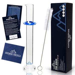 Glass Hydrometer Test Tube with Cylinder Brush