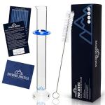 Glass Hydrometer Test Tube with Cylinder Brush