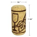 Natural Wine Corks - Bag of 50, Size 7/8" x 1 3/4