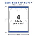 Avery Wine Labels for Laser Printers, 40 Pack