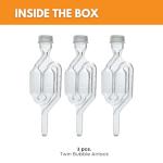 Set of 3 Fastrack Airlocks for Brewing