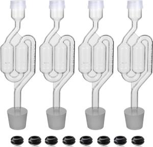 Fermentation Airlock Set with Stoppers and Grommets