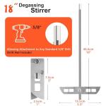 18” Stainless Steel Wine Degasser for Drill