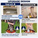 48-Inch Stainless Steel Mixing Paddle with Removable Handle