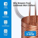 25ft Copper Coil Wort Chiller with Tubing