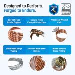 25ft Copper Coil Wort Chiller with Tubing