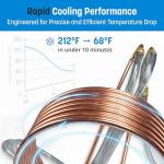 25ft Copper Coil Wort Chiller with Tubing