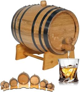 1L Oak Aging Barrel with Stand and Spigot