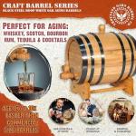 1L Oak Aging Barrel with Stand and Spigot