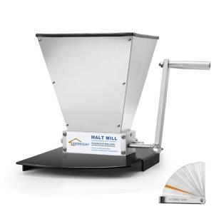 Ferroday Stainless Steel Malt Mill for Homebrew
