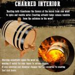 Custom Engraved Oak Aging Barrel for Spirits
