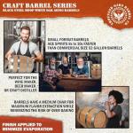 1L Oak Aging Barrel with Stand and Spigot