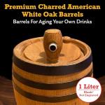 1L Premium Oak Barrel for Aging Whiskey & Rum