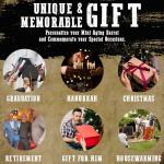 Custom Engraved Oak Aging Barrel for Spirits