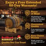 1L Premium Oak Barrel for Aging Whiskey & Rum